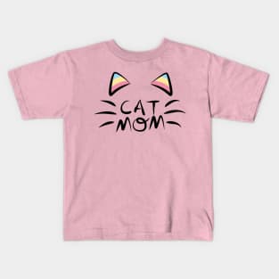 Cat Mom Kitten Mom Meow Mom Kids T-Shirt